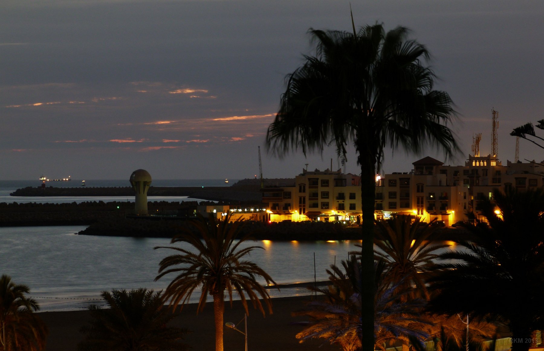 Agadir, vue sur les résidences de la nouvelle marina